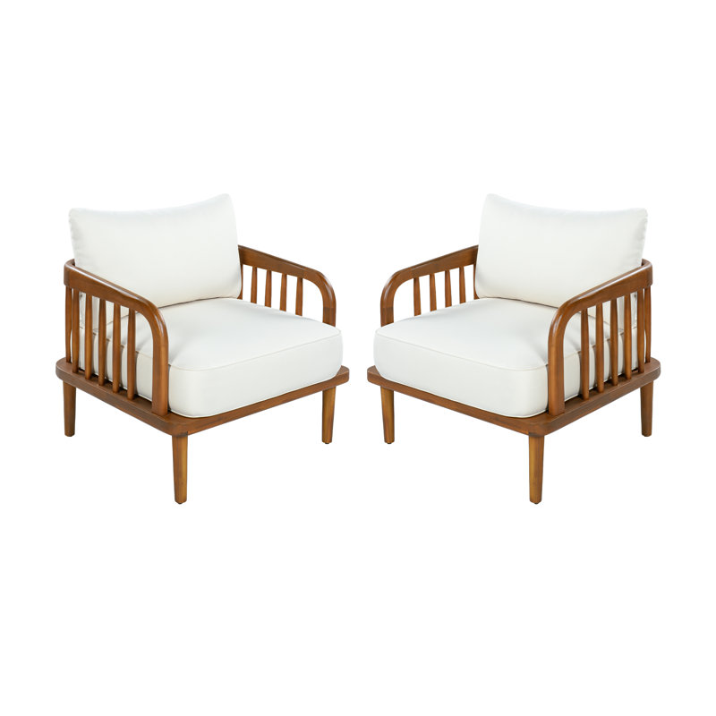 Chaise d'appoint de patio moderne Garron, 2