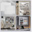 Vitrine murale à 5 niveaux avec 2 portes en verre et tablettes réglables, parfaite pour mettre en valeur des objets de collection et rehausser le décor de la pièce.-337835311