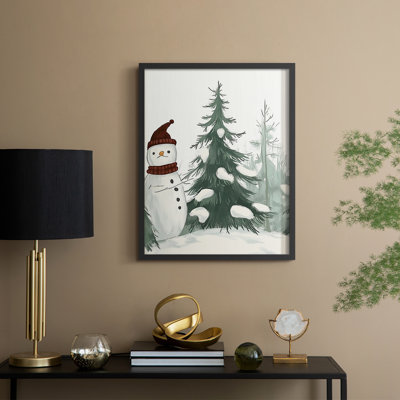 «Christmas Holiday», reproduction d'art encadrée CMXIV - Bois massif