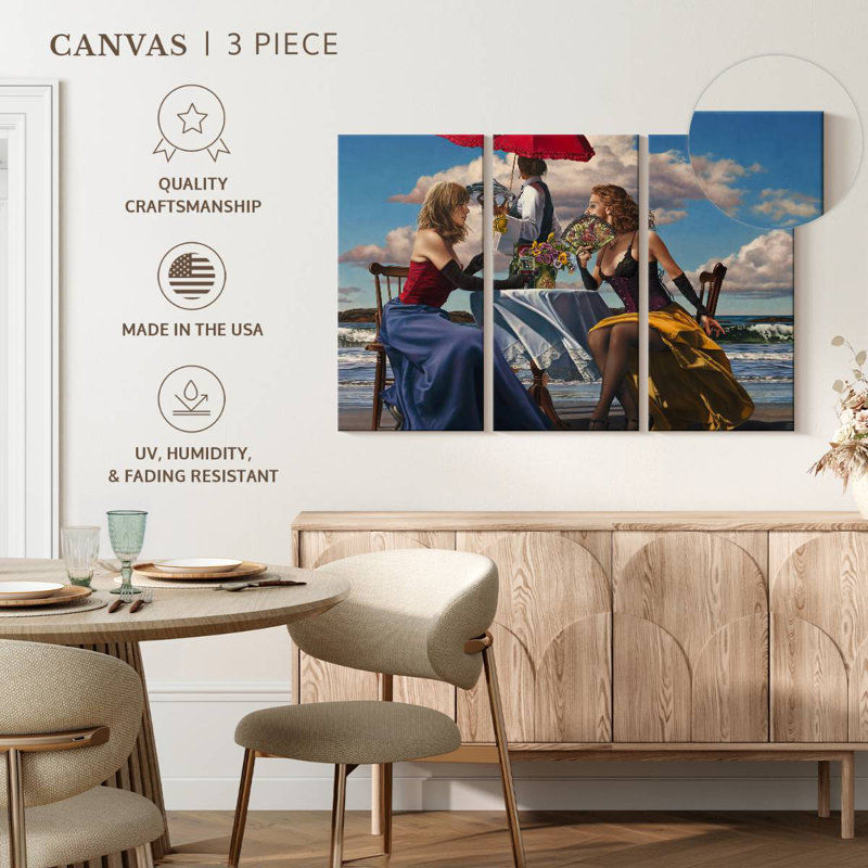Leisha Cafe Oceanus, 42" H x 65" W
