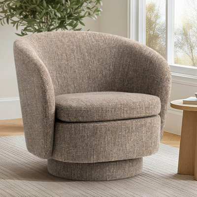 Fauteuil d'appoint pivotant à 360 degrés Tweed