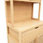 Armoire 100% naturelle pour le thé, beaucoup de rangement, style rustique, maison et salle de bain, 72,61 po Hauteur, profondeur de 27,15 po, largeur de 14,82 po, 1 à 2 tiroirs, hauteur, profondeur, largeur