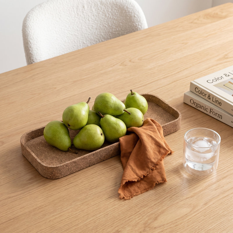 Rectangle Cork Tray Large, 6.5"Wx15.5"Dx1.25"H
