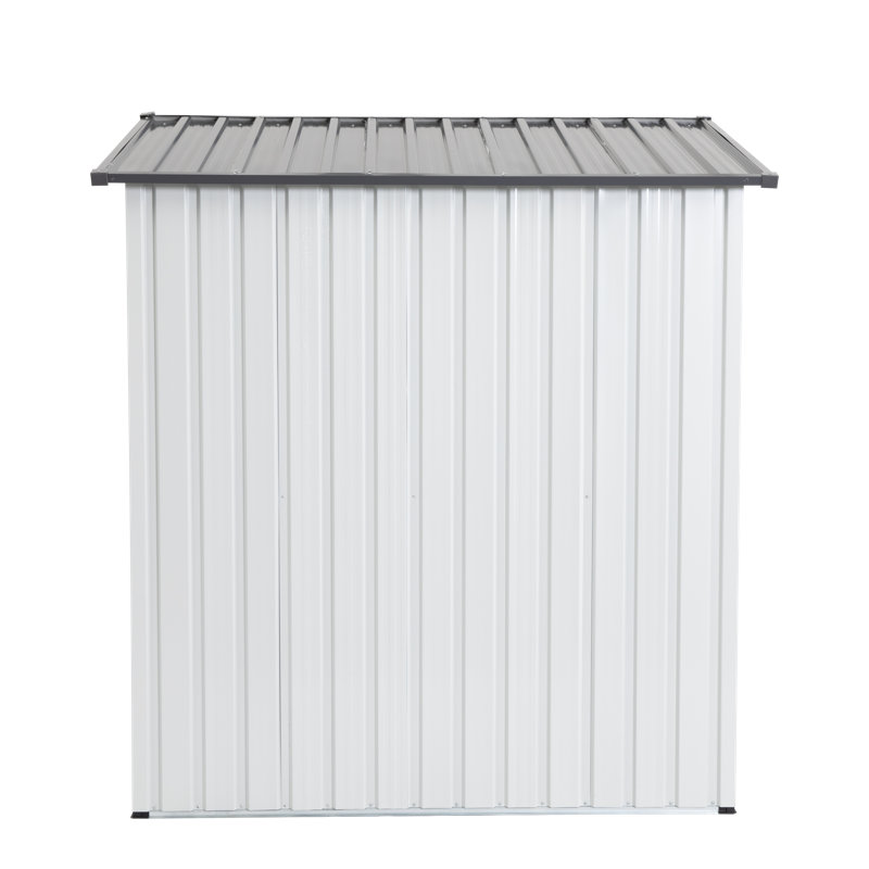 Ample Storage Metal Shed Modern Chic Outdoor Versatile Use