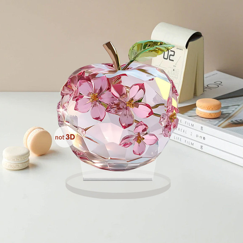 Décoration de bureau de chambre à coucher en acrylique à la maison kbndieu, Rose