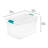 4 Piece 106 Qt and 12 Piece 64 Qt Plastic Storage Tote Set
