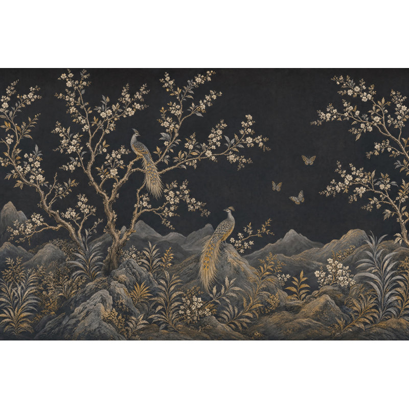 Décoration murale décorative décorative décorative dorée, Non-Woven Nonpasted, 140"x108"