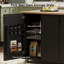 Fluted Kitchen Island with Drop Leaf-728677490