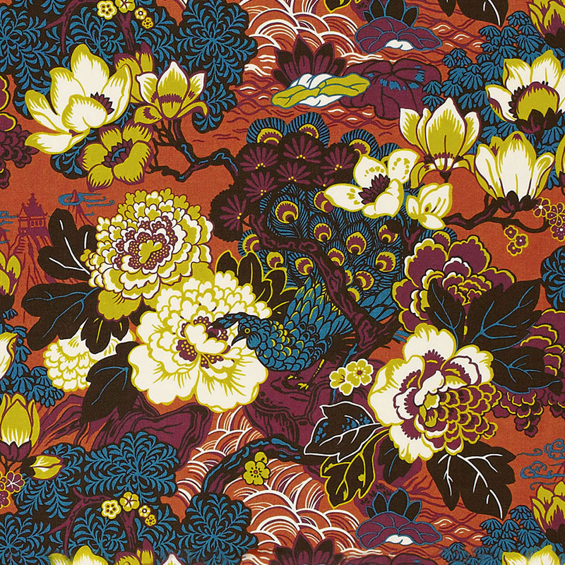 Tissu paon de Shanghai, Cinabre