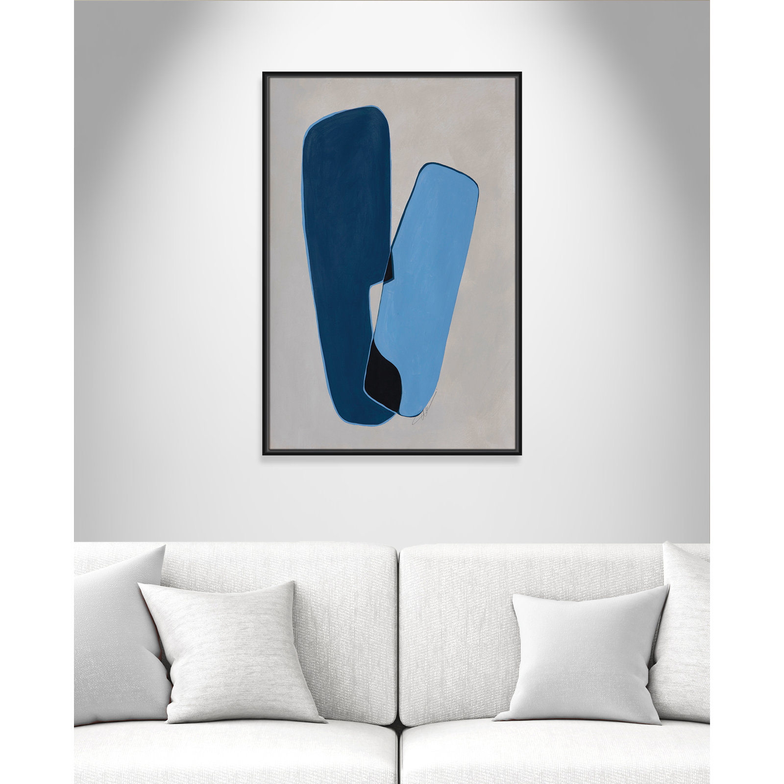In Unity Collection "In Unity II" Print, 37.5" H x 25.5" W x 2" D, Black Framed