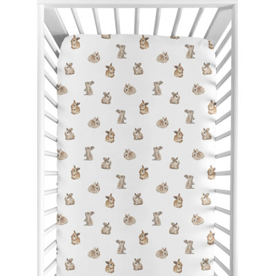 Woodland Bunny Fitted Crib Sheet by Sweet Jojo Designs