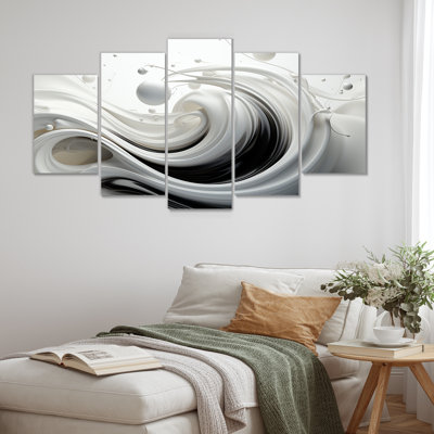 5 pièces d'art sur toile