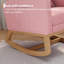 Chaise berçante en molleton avec repose-pieds Teddy-505176140