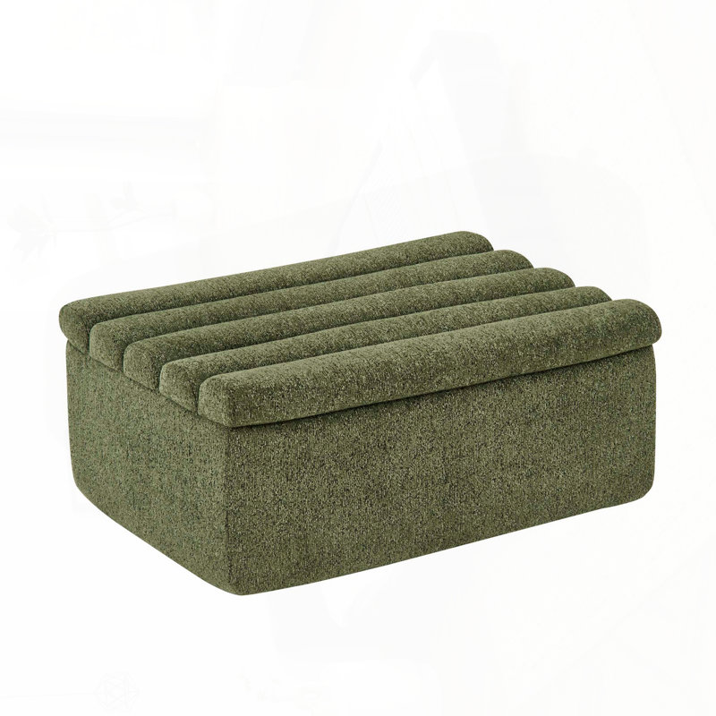 Repose-pieds modulaire pour canapé modulaire - Chenille, sans assemblage (supplémentaire), Vert