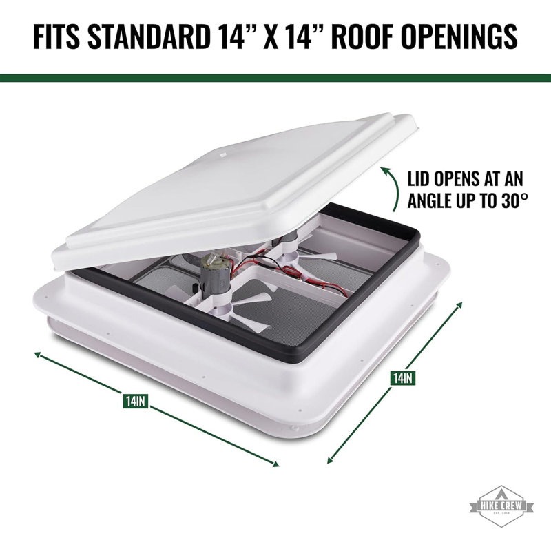 Heng'S 74111A-C1G1 Universal Roof Vent Non-Powered With Exchange Lid - 14' Smoke - Foto 6