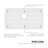 Whitehaus stainless steel kitchen sink grid for sink model WHNAP3218