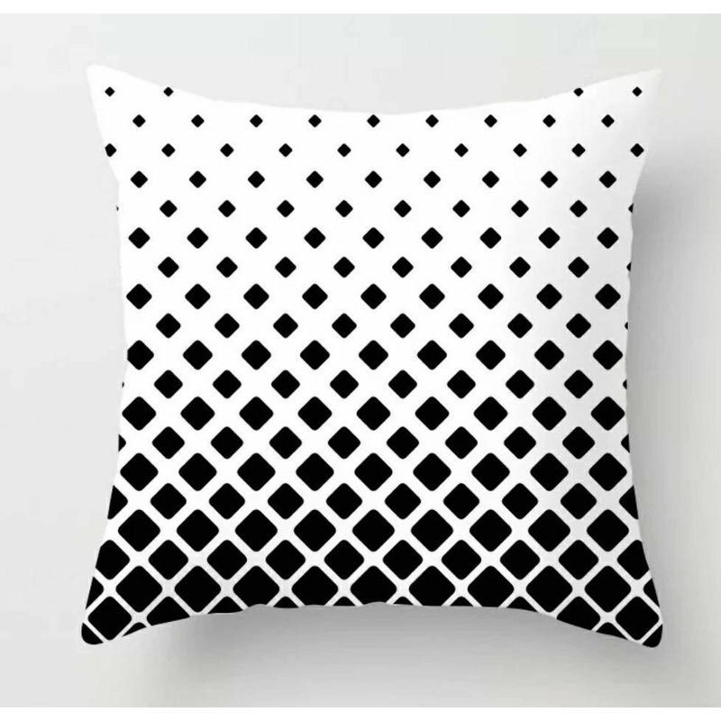 Kearna Black/White Cushion Cover, Diamond