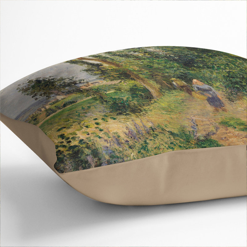 Square Cushion, Stone, 40cm H x 40cm W x 15cm D