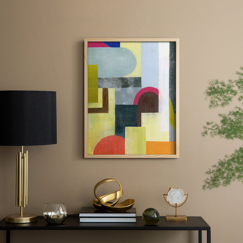 City of Rainbows I, reproduction encadrée - bois massif, H 30 po x l 24 po