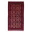 Tapis bleu marine en laine noué à la main de conception unique 3 pi 3 po x 5 pi 8 po New Age