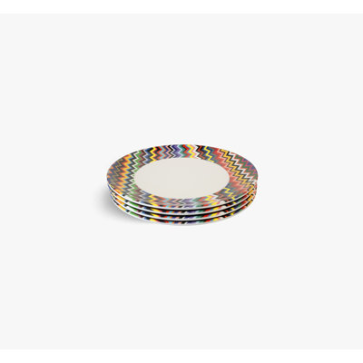 Multi Coloured Zigzag Bowl