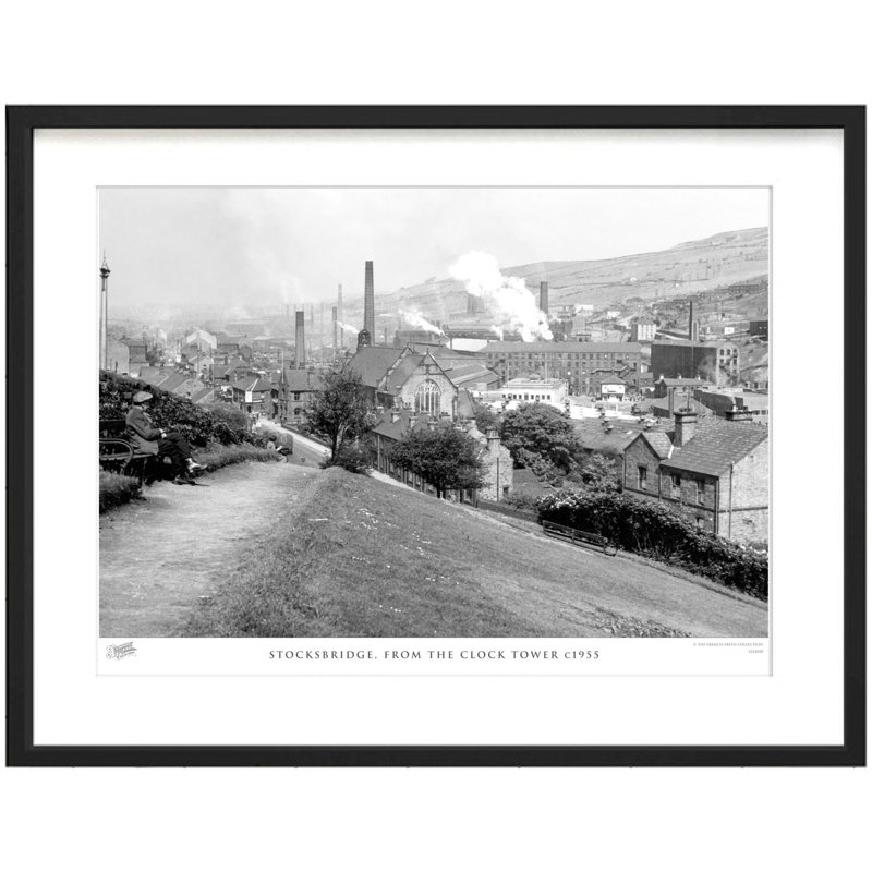 Stocksbridge, From The Clock Tower C1955 by Francis Frith - Single Picture Frame Print, 40cm H x 50cm W x 2.3cm D