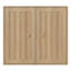 Armoires à pharmacie peu encombrantes, maison de salle de bain moderne rainurée en bois MDF