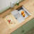 30"L x 19"W Fireclay Undermount Workstation Kitchen Sink, Drop-in Kitchen Sink White Single Bowl, Dual Mount, with Colander and Cutting Board