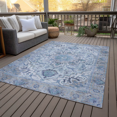 Machine Washable Indoor/Outdoor Oden ACN2163 Global Rug