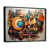 Black Floater Framed