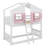 Twin-Over-Twin House-Themed Bunk Bed Complete With Roof, Window, Window Box, Door, Safety Rails, And Ladder-1782121890