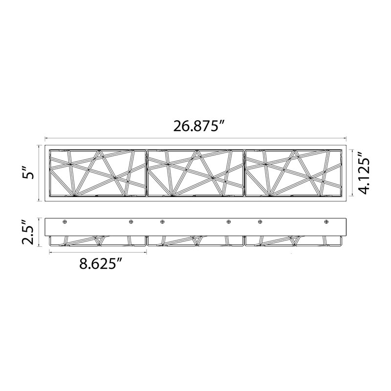 Éclairage pour meuble-lavabo à 2 lumières DEL à intensité variable Lucus, Noir brossé satiné