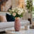 Latitude Run® Large Mauve Glass Vase-1184276248