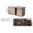 72" Kitchen Island with Seating,Wood Kitchen Island Sets With Wine Storage And 4 Bar Stools