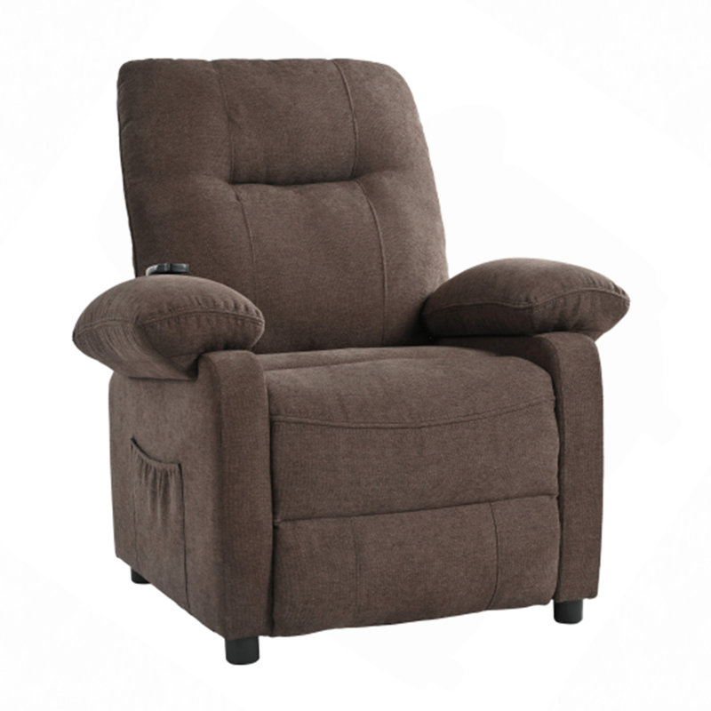 160°Recliner Chair For Elderly Seniors-Manual Push Back Reclining Chair With 8-Point Massage & Heating, Plush Chenille Fabric & Remote Control, Side Storage Pockets For Living Room, Bedroom