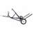 Adjustable Bale Mover,ATV/ UTV/ Truck Universal Round Hay Bale Trailer,1500lbs