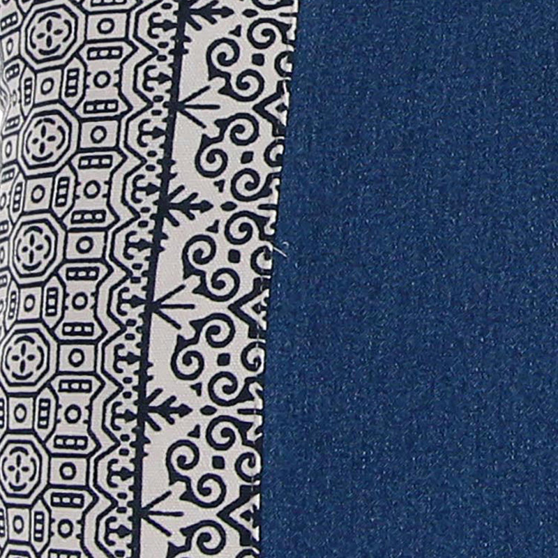 18" x 18" Indoor Throw Pillow, Denim Geometric