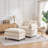 39.3" W Upholstered Accent Armchair With Ottoman-1273922599