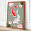 Koi and Lotus Japandi - Wrapped Canvas-1274932023-1274932024