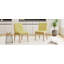 Ensemble de 2 chaises de salle à manger en tissu, chaises d'appoint, tissu Mid-Century