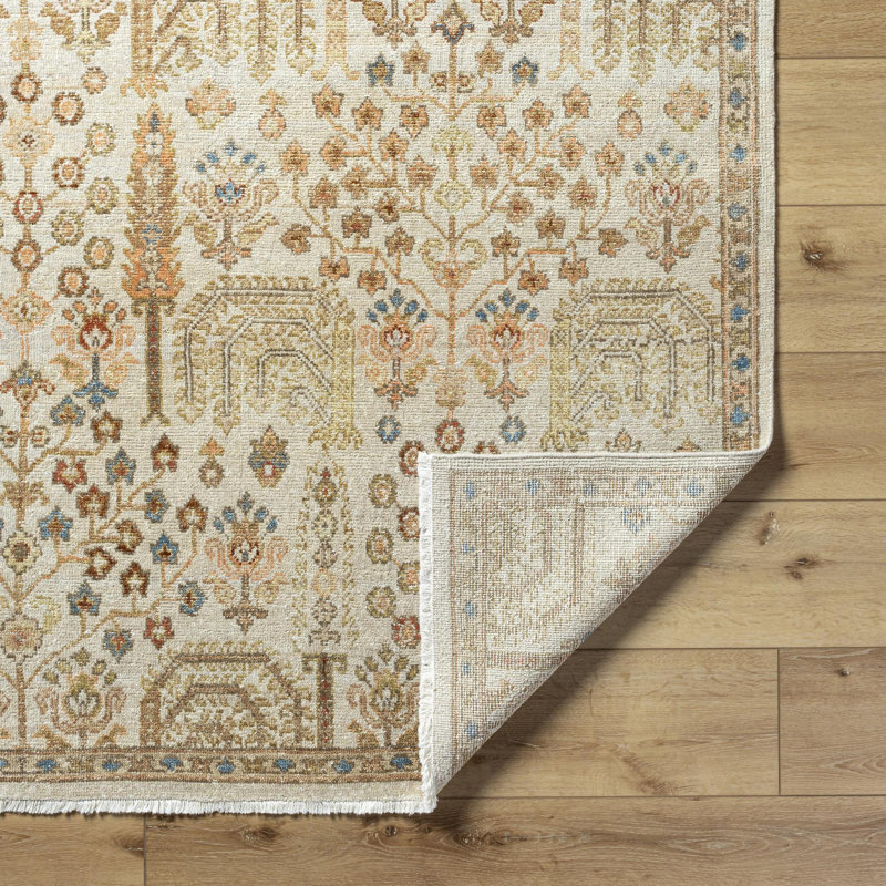 Rectangle Anelka Wool Area Rug, Rectangle 6' x 9'