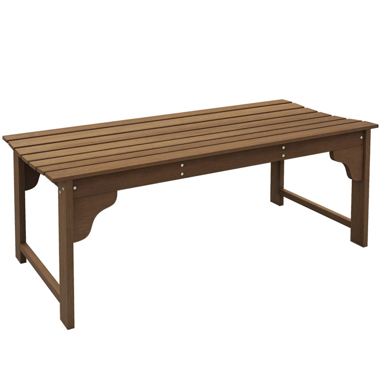 Renauta Wood Garden Bench,Outdoor Park Bench with Slatted Seat, Teak