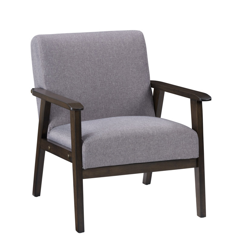 Fauteuil Neitan, 100 % polyester gris clair