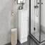 Meuble-lavabo de 18 po avec lavabo, armoire en panneau de fibres à densité moyenne durable, tablettes réglables et porte à fermeture en douceur pour les salles de bain modernes-116452147-116452146