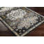 Tapis oriental noir / bleu / blanc tissé à la machine-1220791226