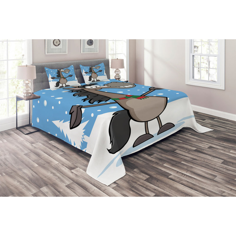 Polyester Coverlet, King Bedspread + 2 Shams