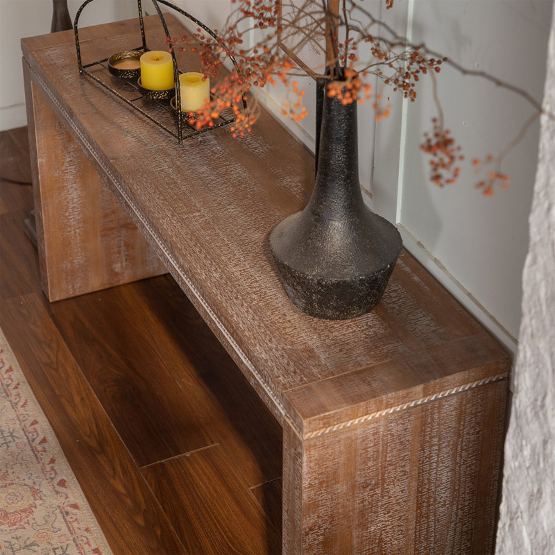 63.78" Rustic Farmhouse Console Table