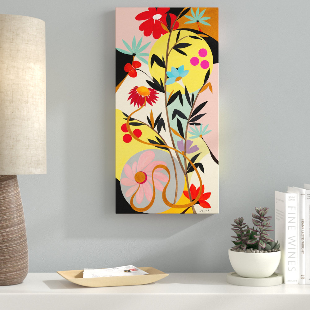 Ebern Designs 'Harmonie' Graphic Art Print on Wrapped Canvas | Wayfair