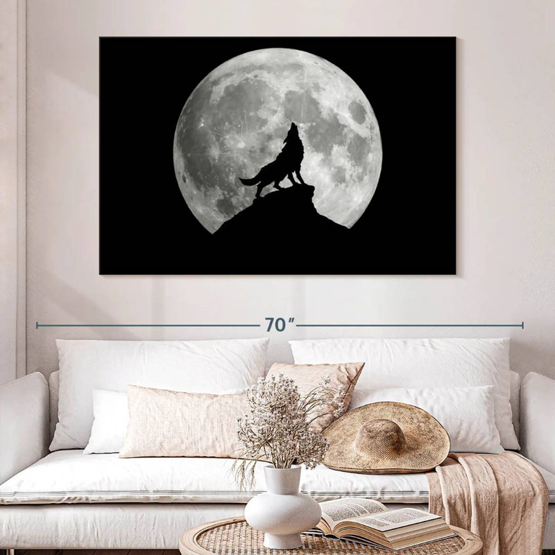 Wolf Moon, 34" H x 51" W