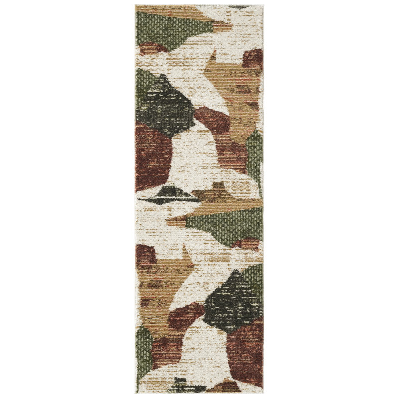 Tapis d'intérieur moderne multicolore Colondro, Tapis de couloir 2 pi x 6 pi